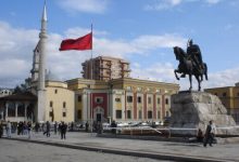 Tirana Arnavutluk Skanderberg Meydanı