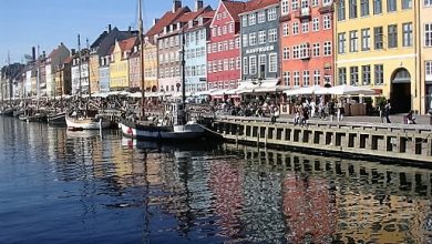 Danimarka Kopenhag nyhavn-turrehberin